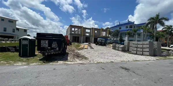 New Construction Dumpster by MAXCO Dumpsters in New Port Richey FL
